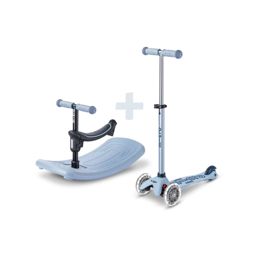 MICRO-Mini-Deluxe-Rock-and-Go-LED-Scooter-Two-Parts-View-Blue