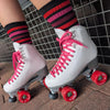 Old-School-Baby-Raspberry-Ripple-Socks-Being-Worn-In-Skates