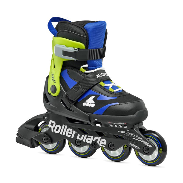 Rollerblade-Microblade-Junior-Adjustable -Inline-Skate-Black-Blue