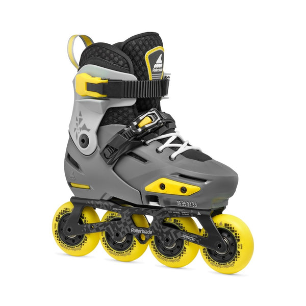Rollerblade-APEX-Junior-Adjustable-Inline-Skate-Charcoal-Yellow