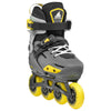 Rollerblade-APEX-Junior-Adjustable-Inline-Skate-Charcoal-Yellow-Angle-View