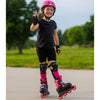 Rollerblade-Microblade-Junior-Adjustable-Inline-Skate-Black-Pink-Lifestyle-View