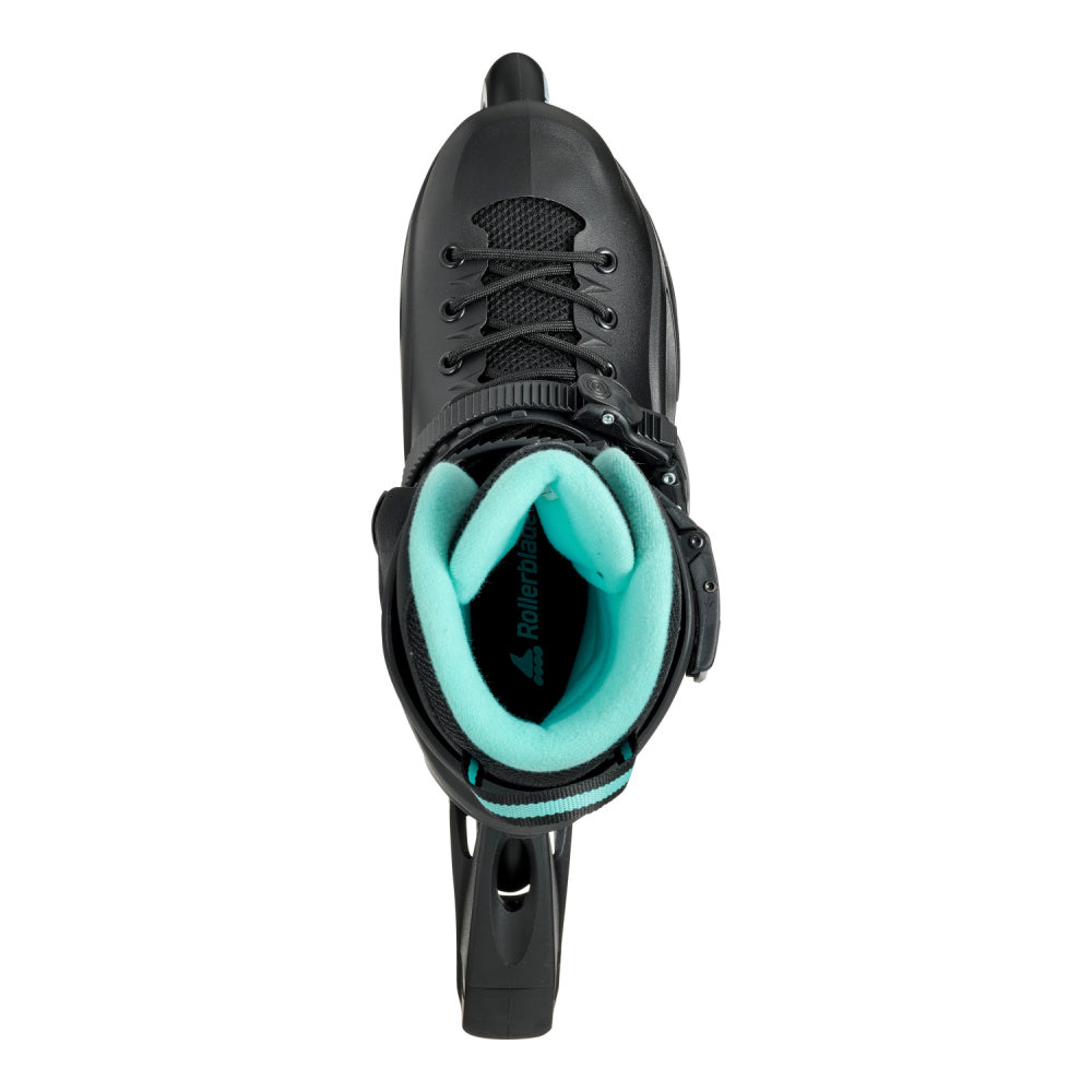 Rollerblade-RB-80-W-Inline-Skate-Black-Blue-Top-View