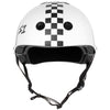 S-One-Lifer-Helmet-Gloss-White-Black-Checkers-Front