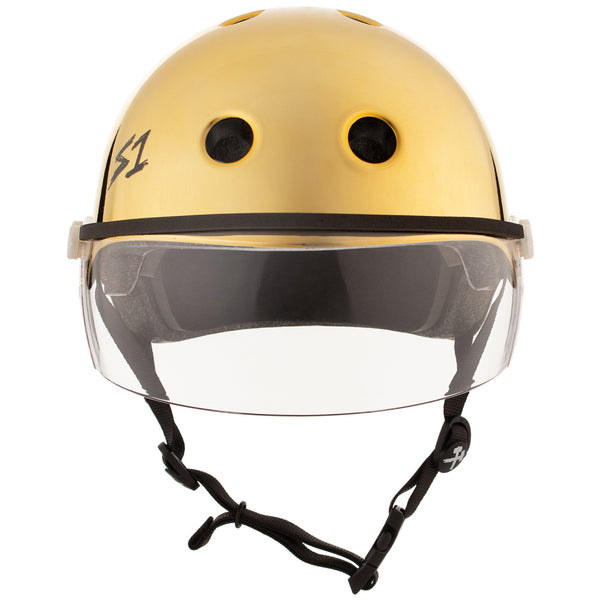 S-One-Lifer-Visor-Helmet-Mirror-Gold-Front-View