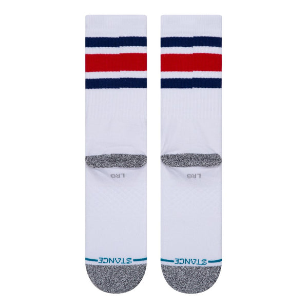 Stance-Boyd-St-Crew-Socks-Pair-Blue-Laid-Flat-Heel-Side