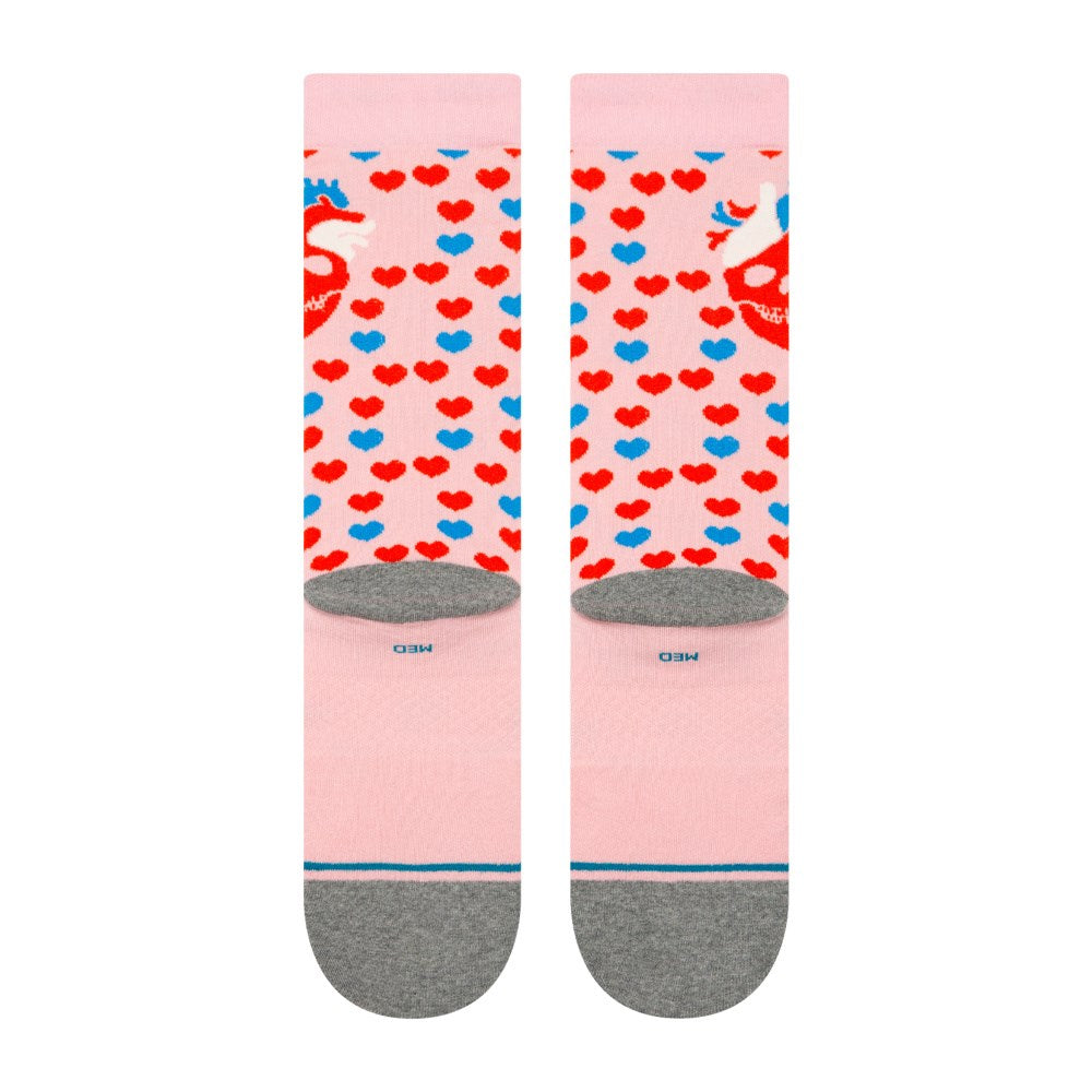 Stance-Hearted-Crew-Socks-Pair-Laid-Flat-Heel-Side