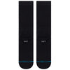 Stance-Icon-Socks-Pair-Black-Pair-Heel-View