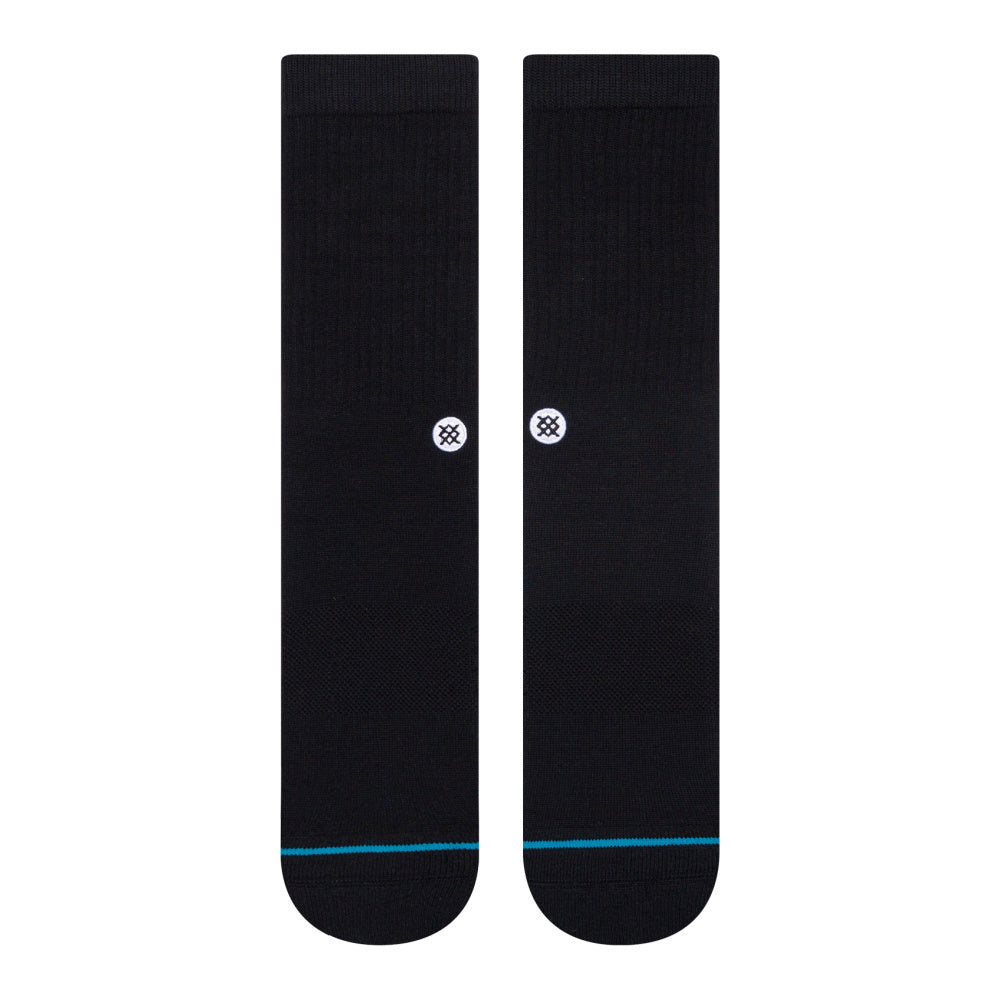 Stance-Icon-Socks-Pair-Black-Pair-Top-View