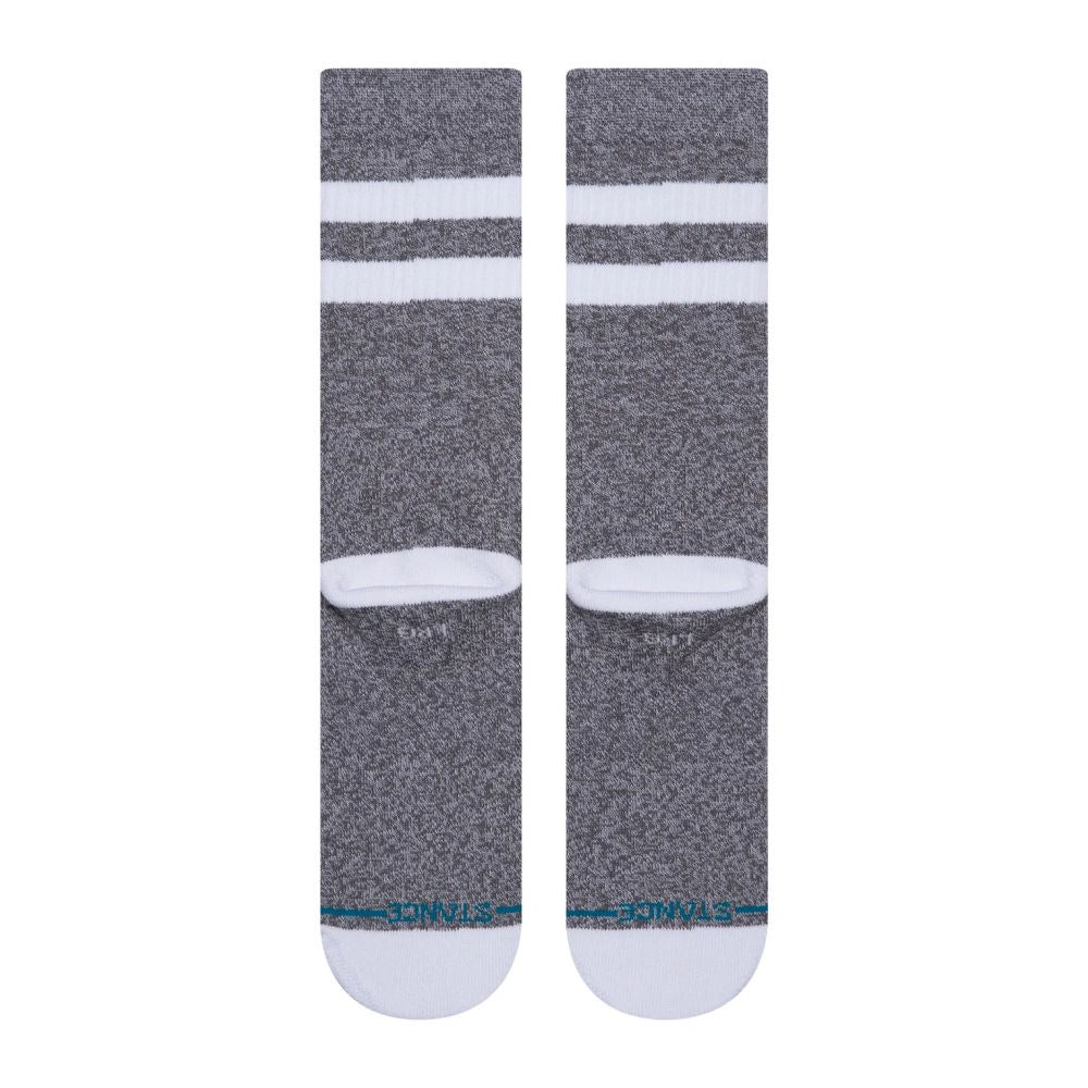 Stance-Joven-Crew-Socks-Grey-Heel-View