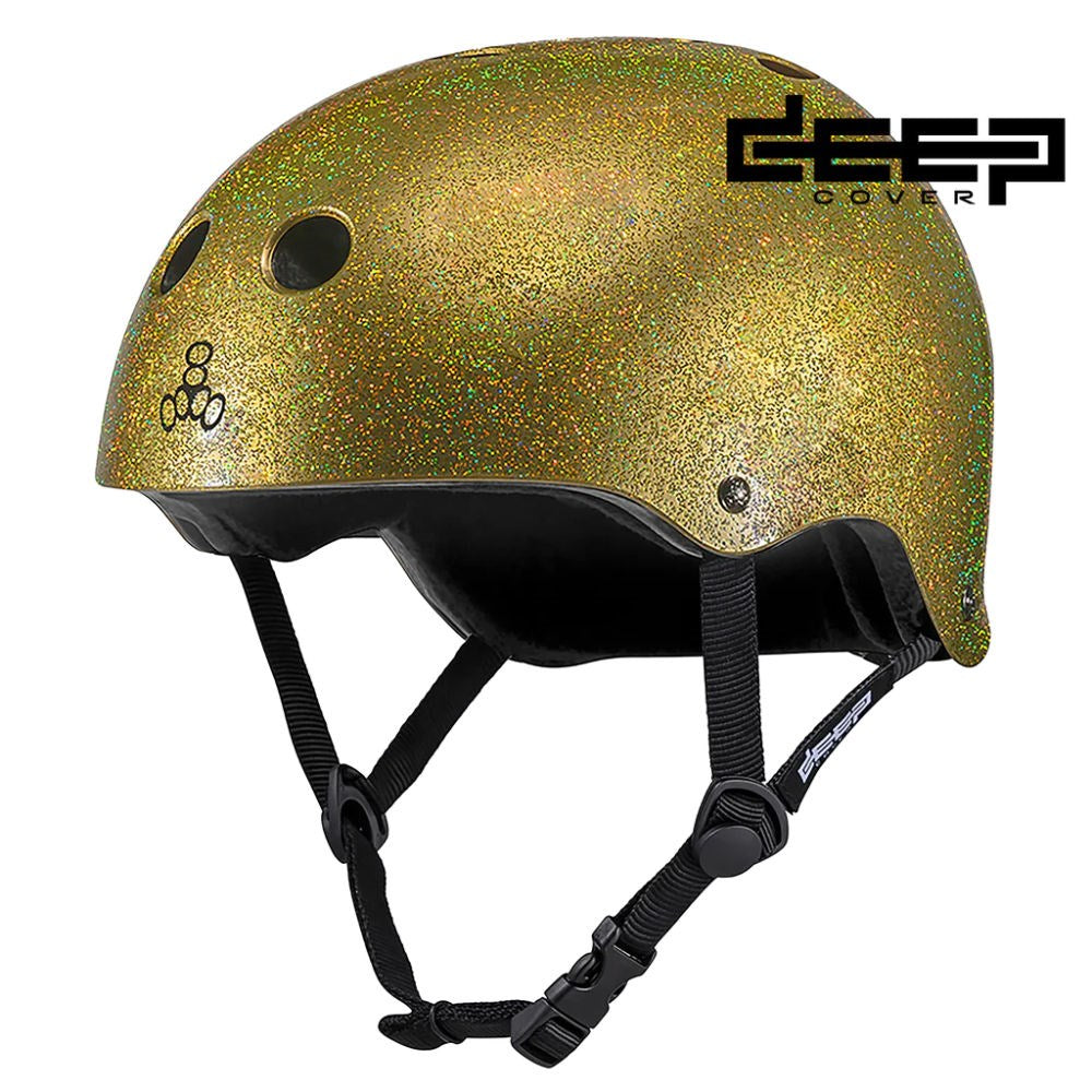 TRIPLE-8-Deep-Cover-Helmet-Glitter-Gold