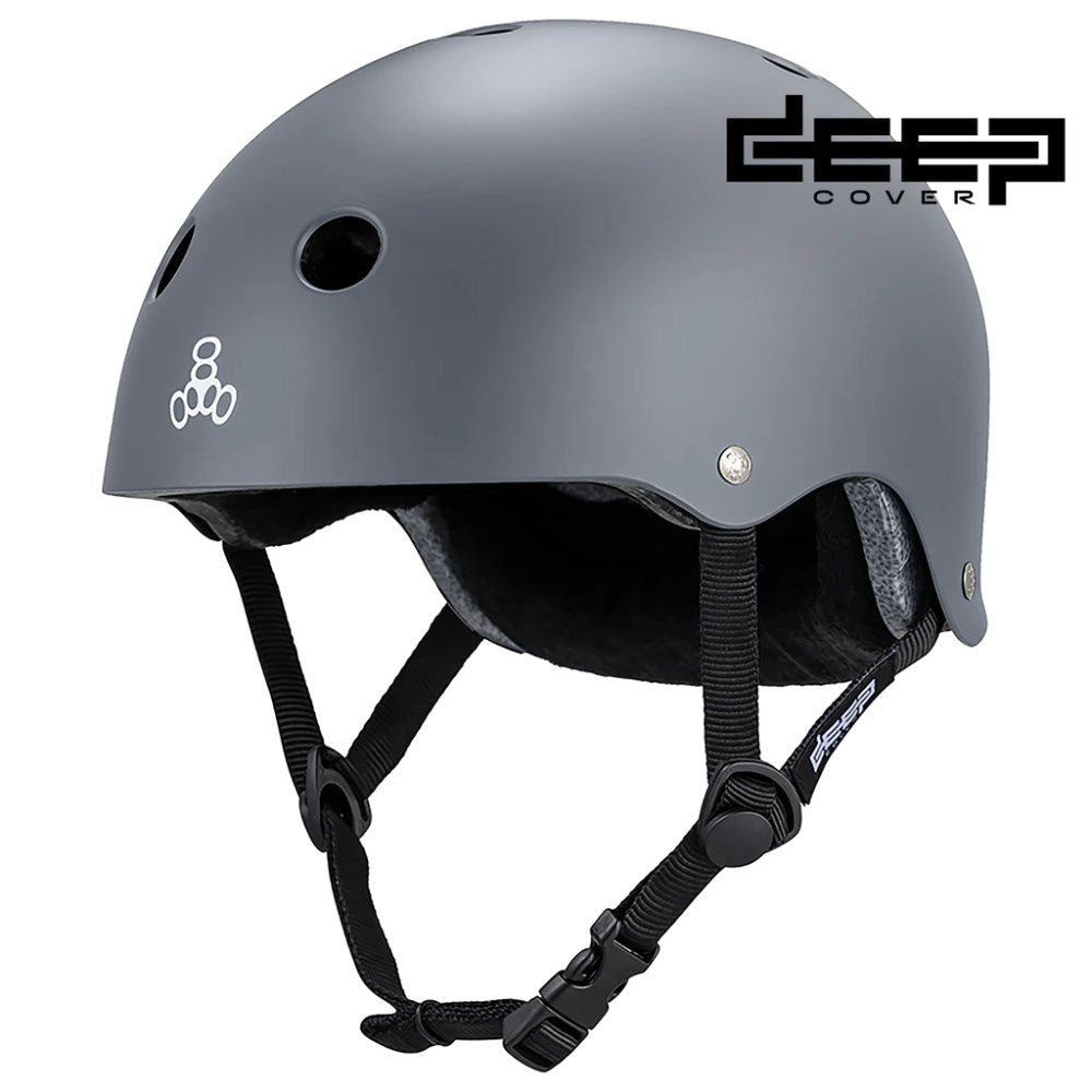 TRIPLE-8-Deep-Cover-Helmet-Matte-Grey
