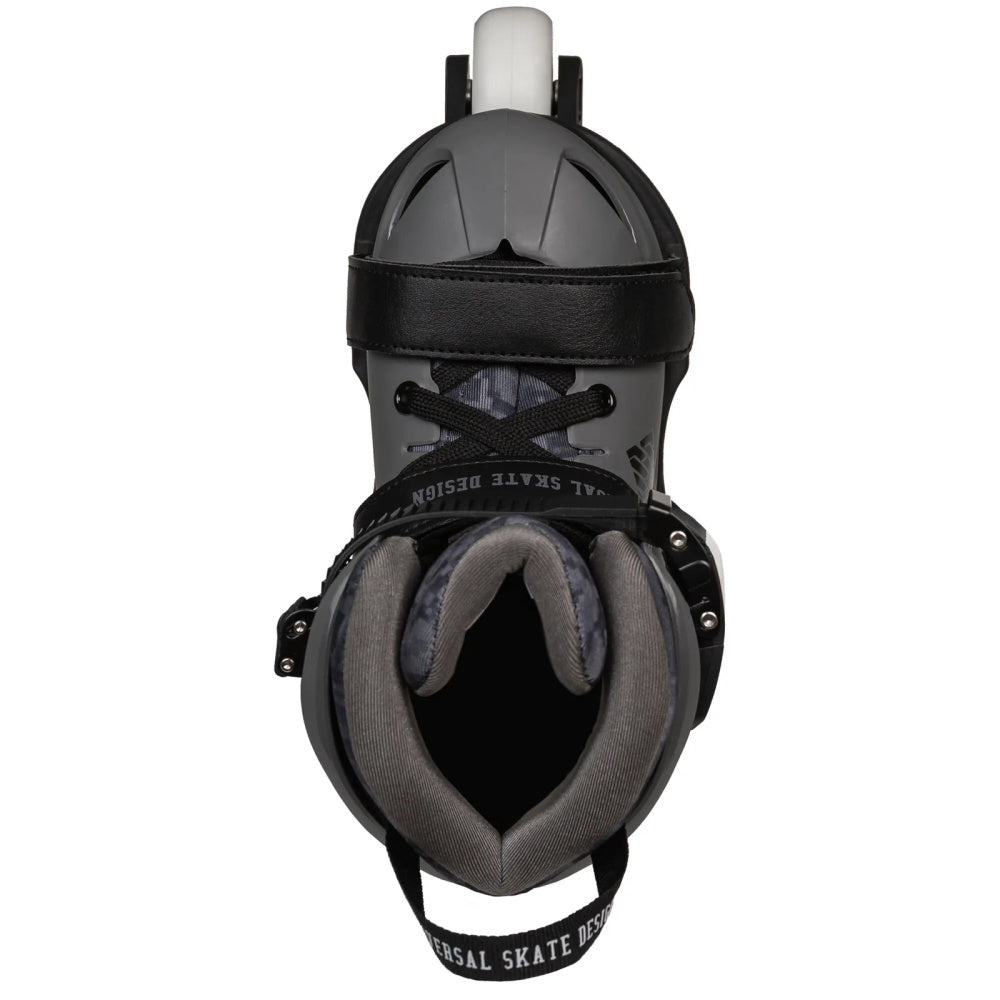 USD-Glitch-Adjustable_-Grey-Junior-Inline-Skates-Top-View