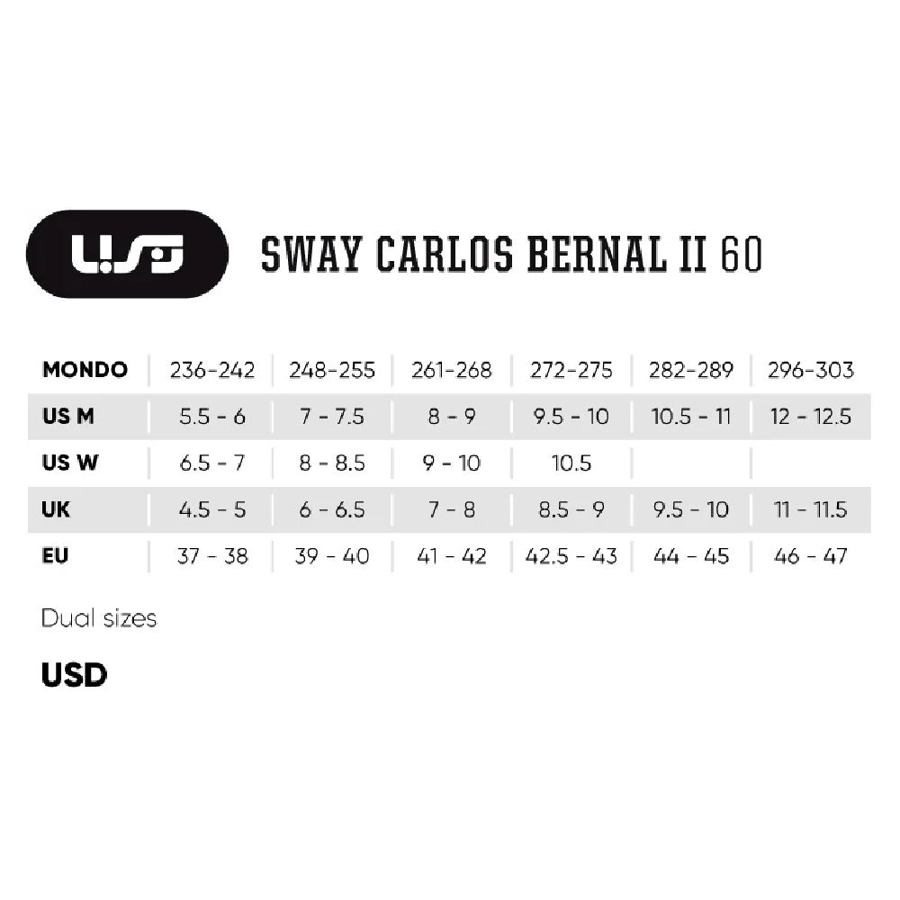 USD-Sway-Carlos-Bernal-II-Pro-Inline-Agressive-Skate-Size-Chart