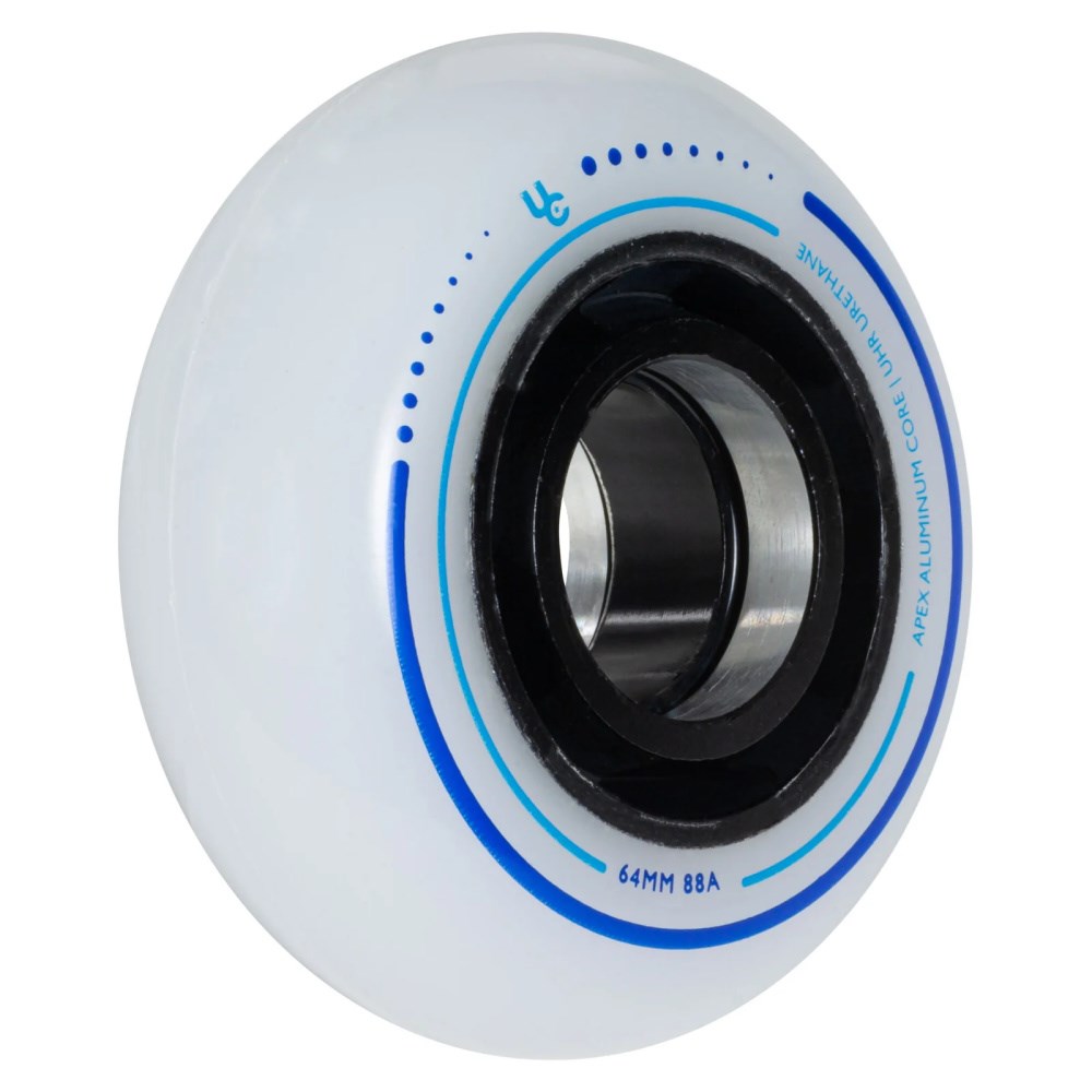 Undercover-Apex-Milky-64mm-88a-4-Wheel-Pack-Angle-White