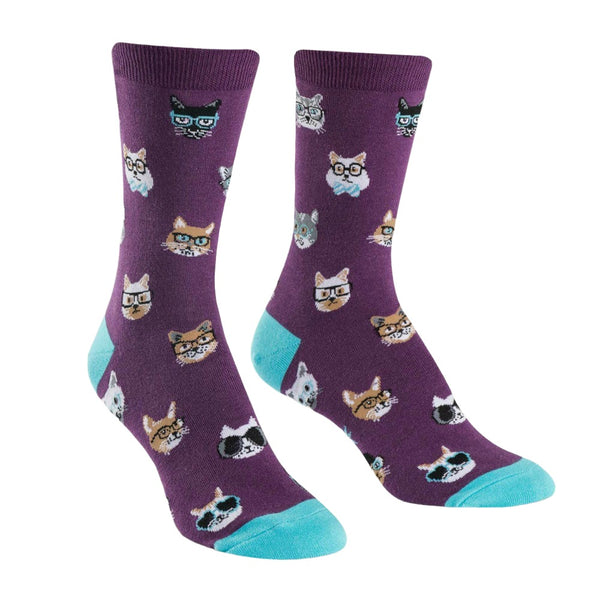 Sock -It-To-Me-Crew-Womens-Socks - Smarty-Cat