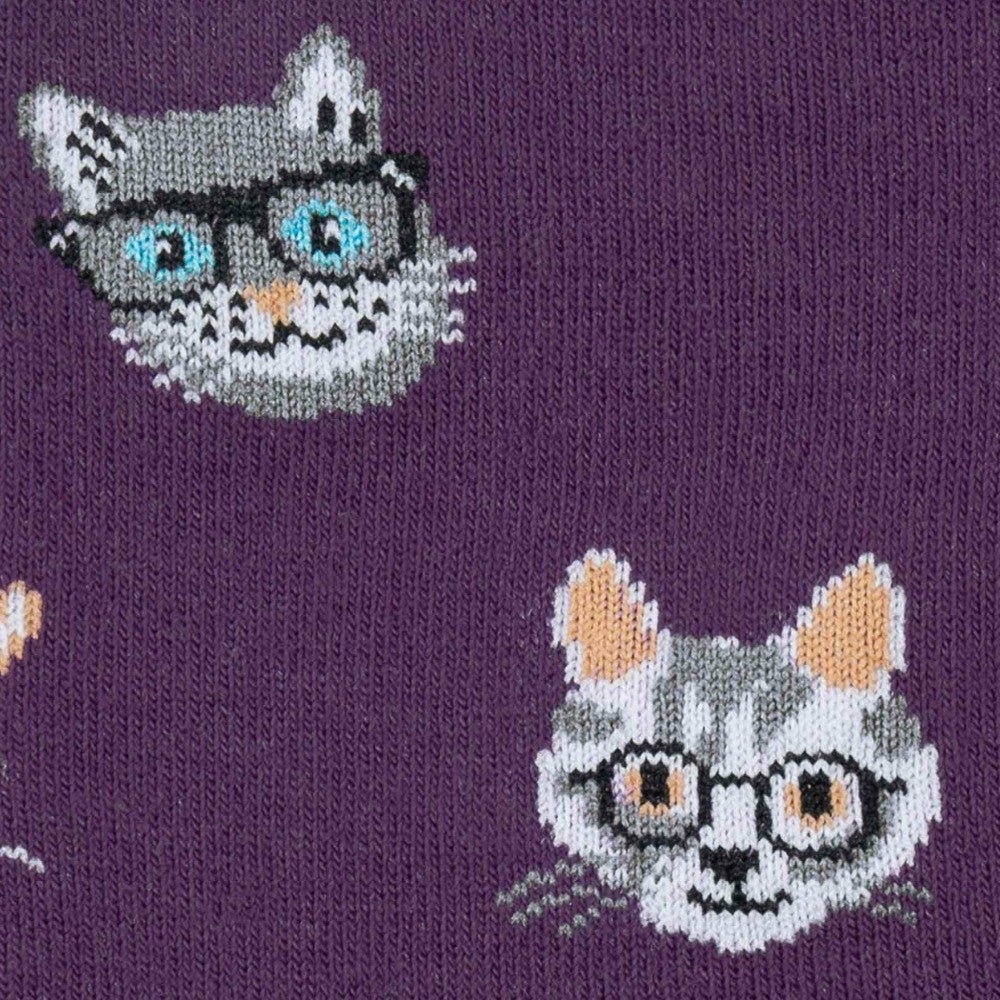Sock -It-To-Me-Crew-Womens-Socks - Smarty-Cat-Detail