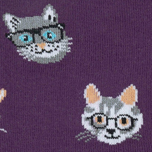 Sock -It-To-Me-Crew-Womens-Socks - Smarty-Cat-Detail