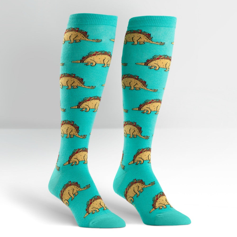Sock- It -To-Me-Knee-High-Womens -socks - Tacosaurus