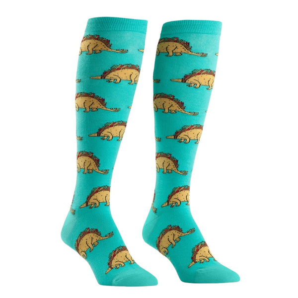 Sock- It -To-Me-Knee-High-Womens -socks - Tacosaurus