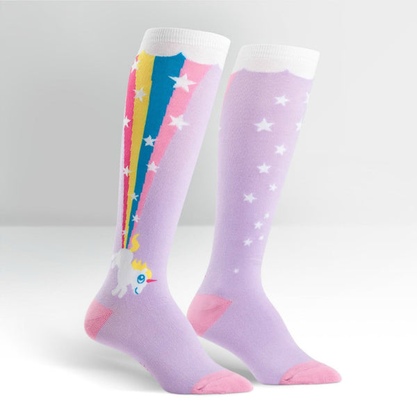Sock -It -To -Me -Knee -High -Womens -Socks - Rainbow-Blast
