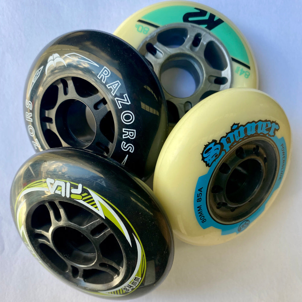 CLEARANCE Inline Skate Wheels 4pc 84mm I At Bayside Blades