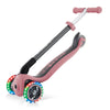 Globber-Primo-Foldable-Lights-Anodised-Bar-Scooter-Pastel-Pink-Folded