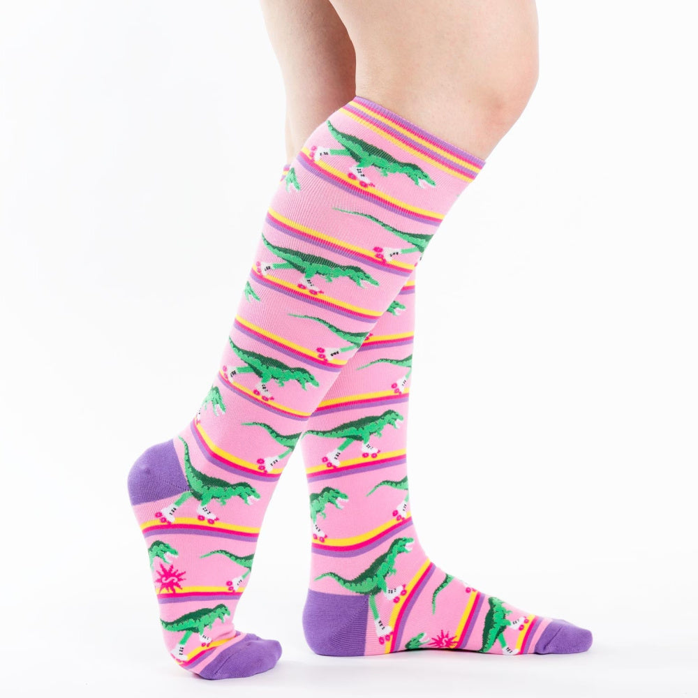 Sock-It-To-Me-Knee-High-Womens-Socks - Rawr-ler-Rink-legs