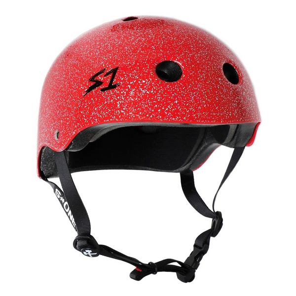 S-One-Helmet-Red-Glitter