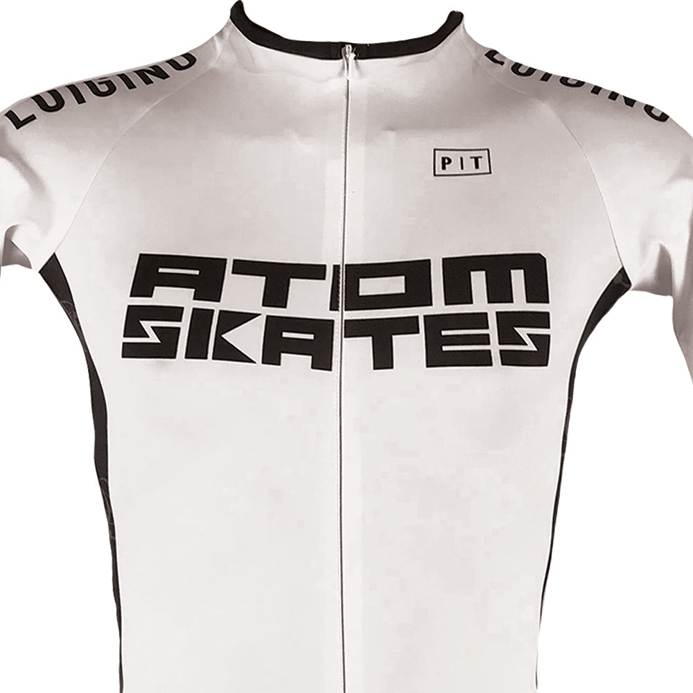 Atom-Skates-Skinsuit-White/Black-Front