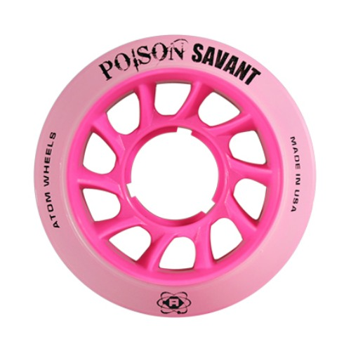 ATOM-Savant-Poison-4pack-of-Roller-Skate-Wheel  - Pink