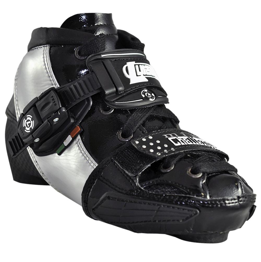 LUIGINO -Challenge -adjustable-Challenge-boot-black-silver