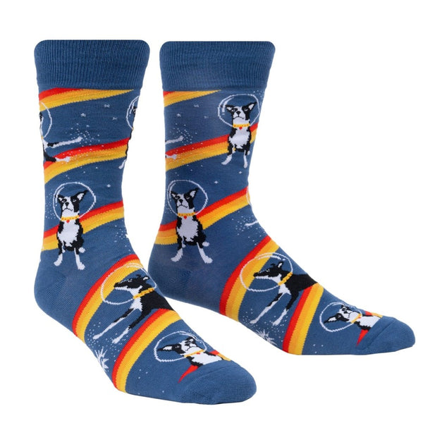 Sock -it-To-Me-Crew-Mens-Socks-Astro-Puppy