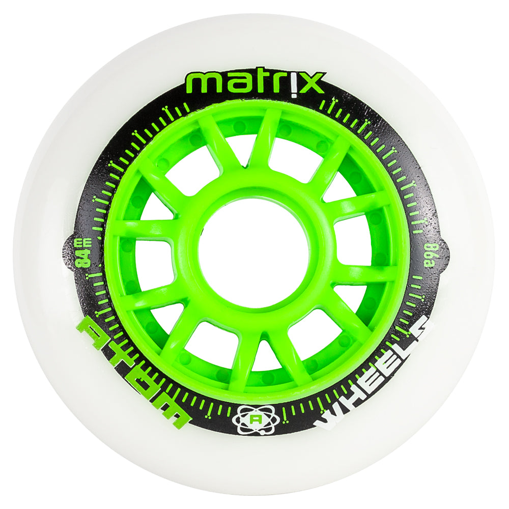 ATOM-Matrix-84mm-Inline-Roller-Speed-Skate-Wheel-Green