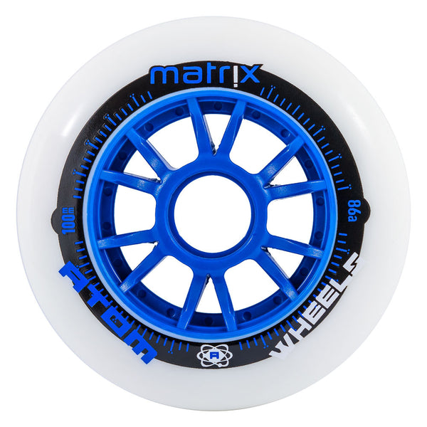 ATOM-Matrix-90mm-Inline-Roller-Speed-Skate-Wheel- Blue