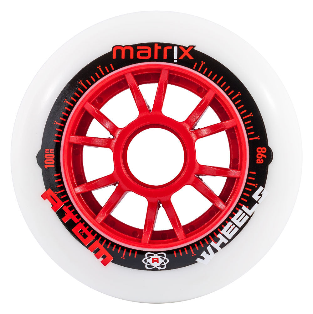 ATOM-Matrix-90mm-Inline-Roller-Speed-Skate-Wheel- Red