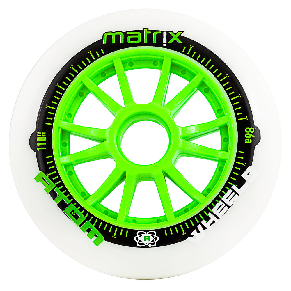 ATOM Matrix 110mm Inline Roller Speed Skate Wheel I at Bayside Blades