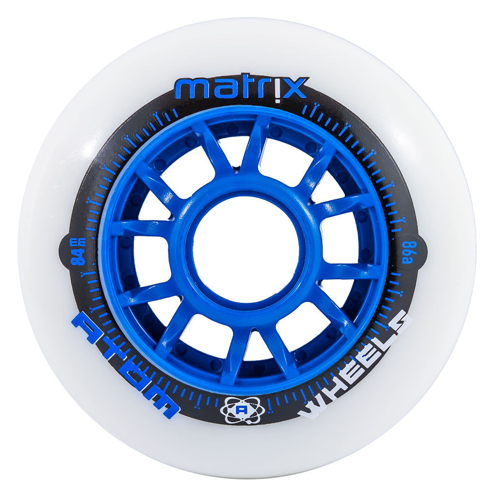 ATOM-Matrix-84mm-Inline-Roller-Speed-Skate-Wheel- Blue