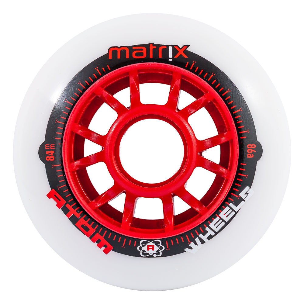 ATOM-Matrix-84mm-Inline-Roller-Speed-Skate-Wheel- Red