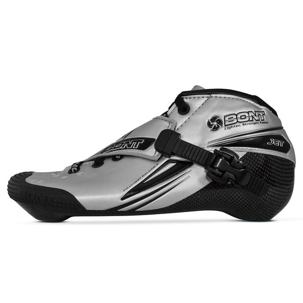 Bont-Jet-2pt-Inline-Speed-Boots-Silver-Side-View