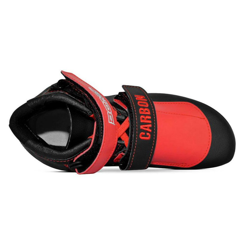 BONT-Patriot-Carbon-Short-Track-Boot - Red -Top-View