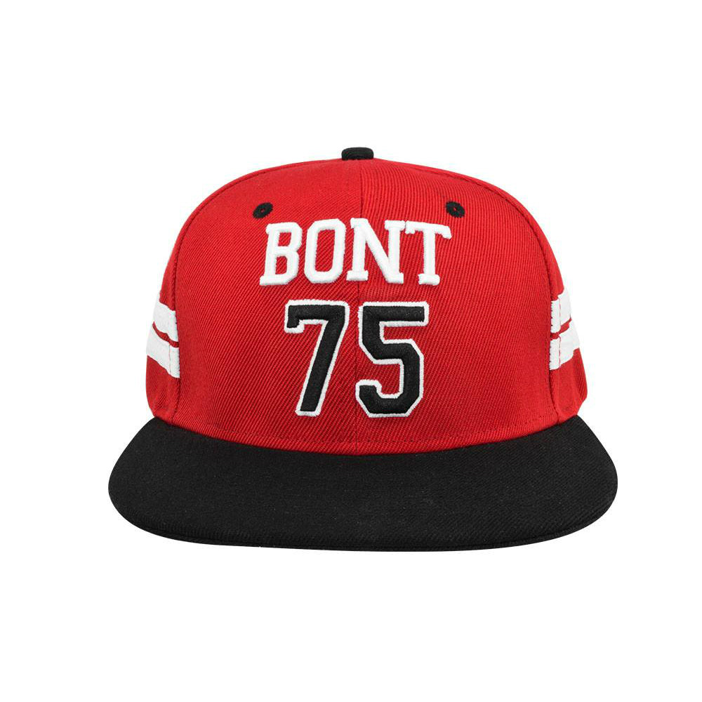 BONT-75-Snapback-Hat-Red-Front