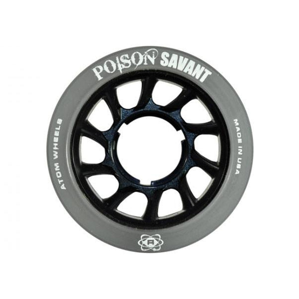 ATOM-Savant-Poison-4pack-of-Roller-Skate-Wheel - Black