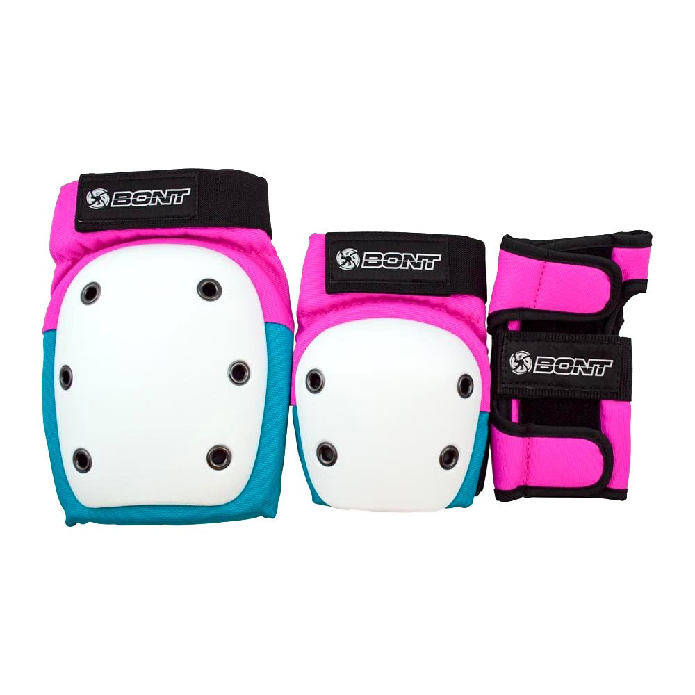 Bont-Junior-Triple-Protective-Pack-Pink-Teal-Set