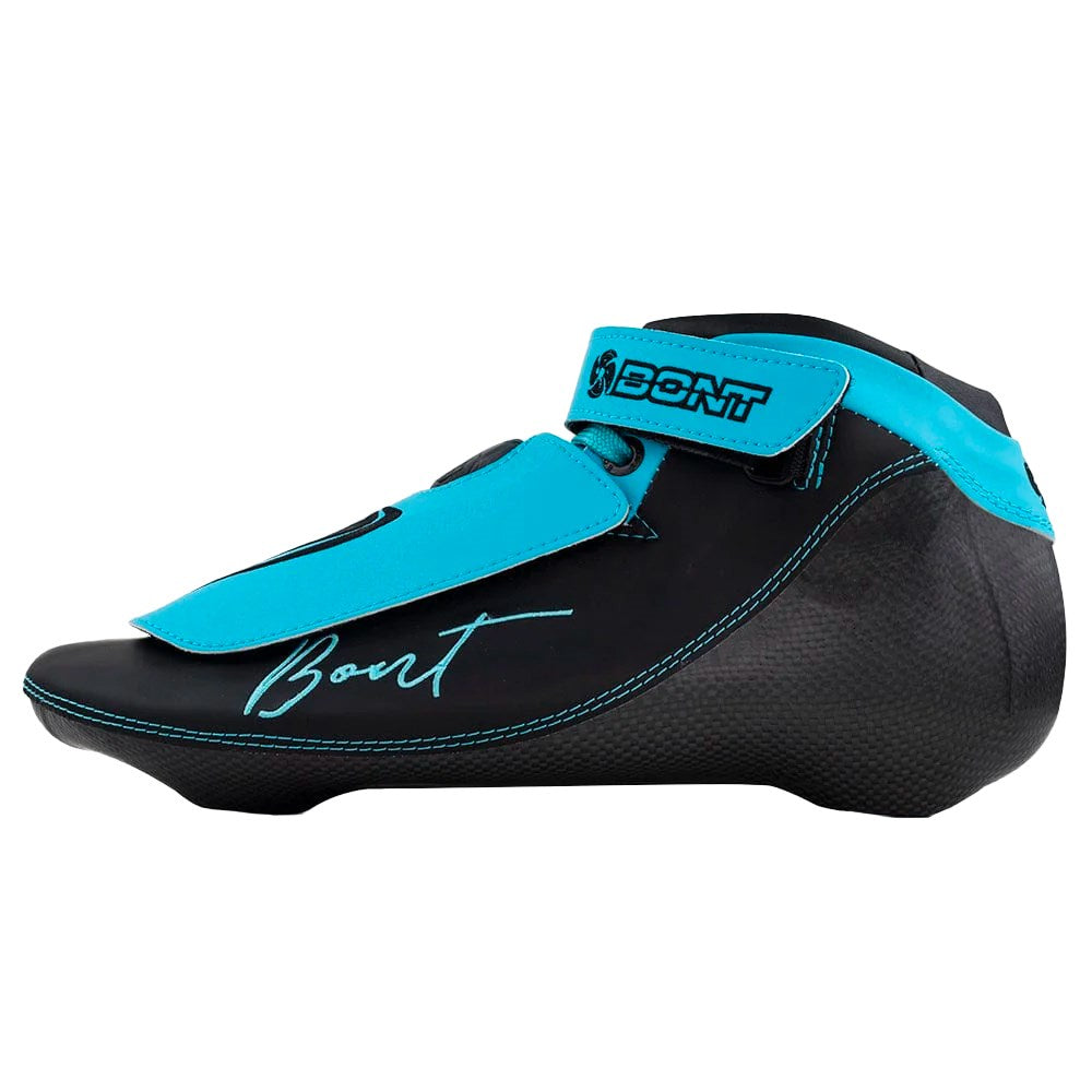 Bont-BNT-BOA-Short-Track-Boot-Black-Blue-Side-View