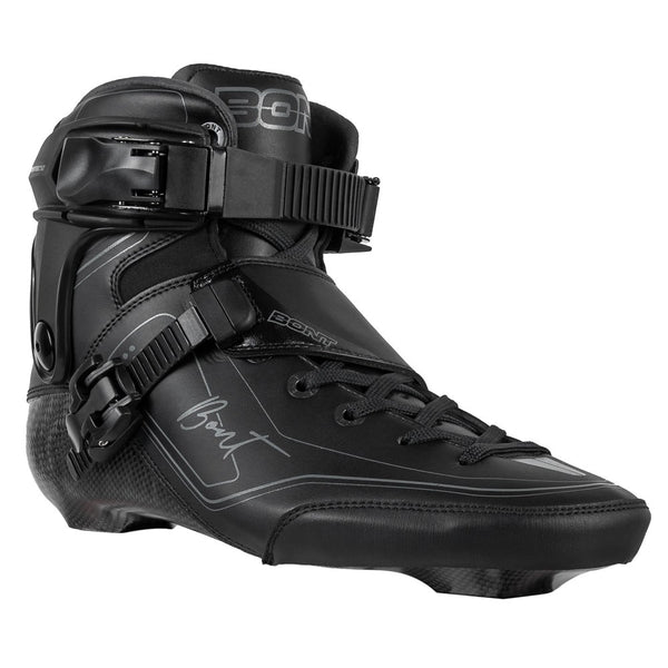 Bont-Semi-Race-III-Inline-Skate-Boot-Only-Black-Front-View