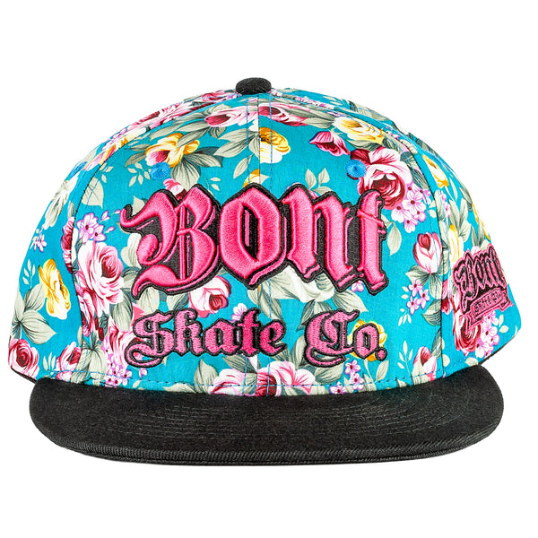 Bont-Snapback-Hat-Blue-Floral