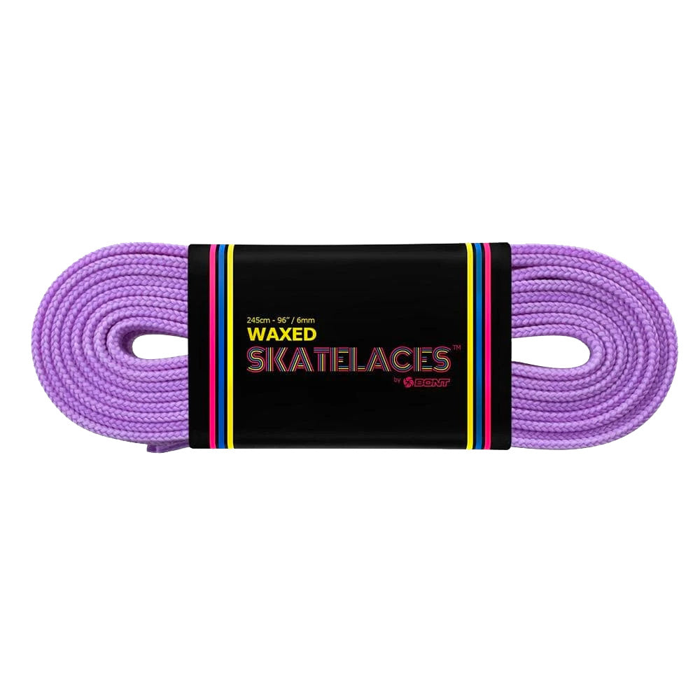 Bont-Waxed-Skate-Laces-Purple-Flat