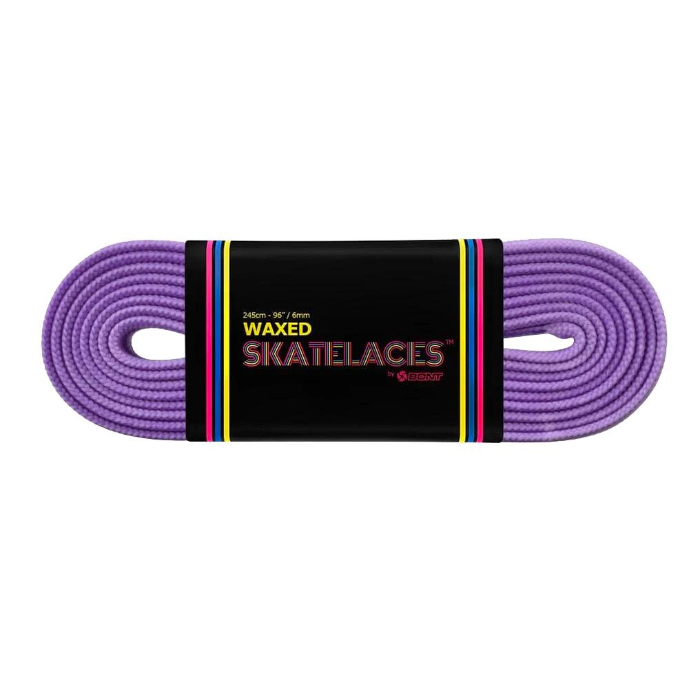 Bont-Waxed-Skate-Laces-Dark-Purple-Flat