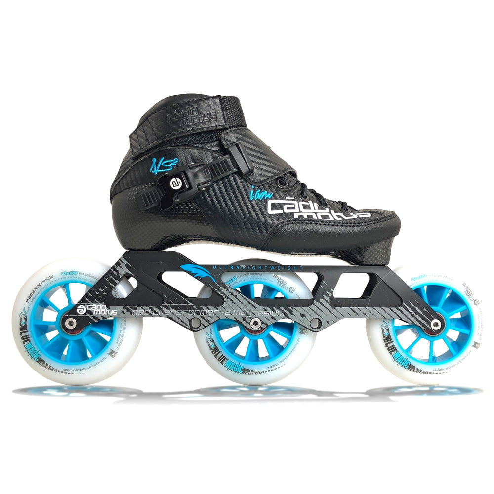 Cado-Motus-TR2-Magnesium-Skate-Frame-3-Wheel-Setup